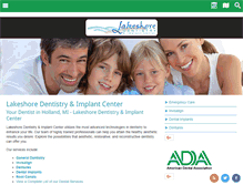 Tablet Screenshot of lakeshoredentistry.com